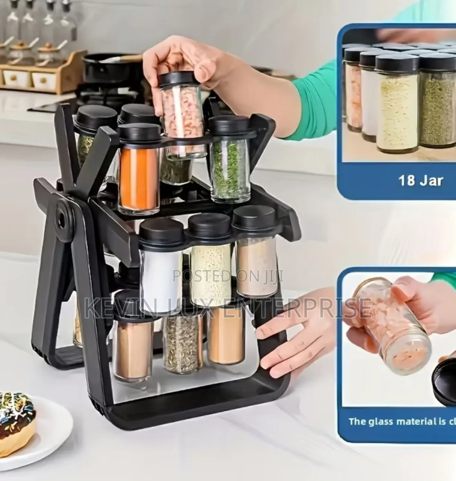 Rotating Wheel Spice Rack