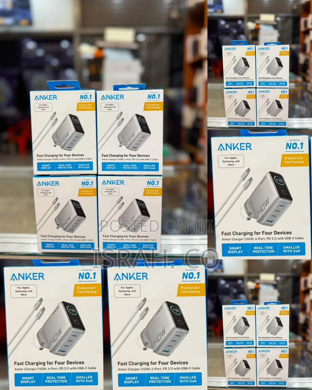 Anker 140w Usb C Charger, Laptop Charger, 4-Port Multi-Device Fast