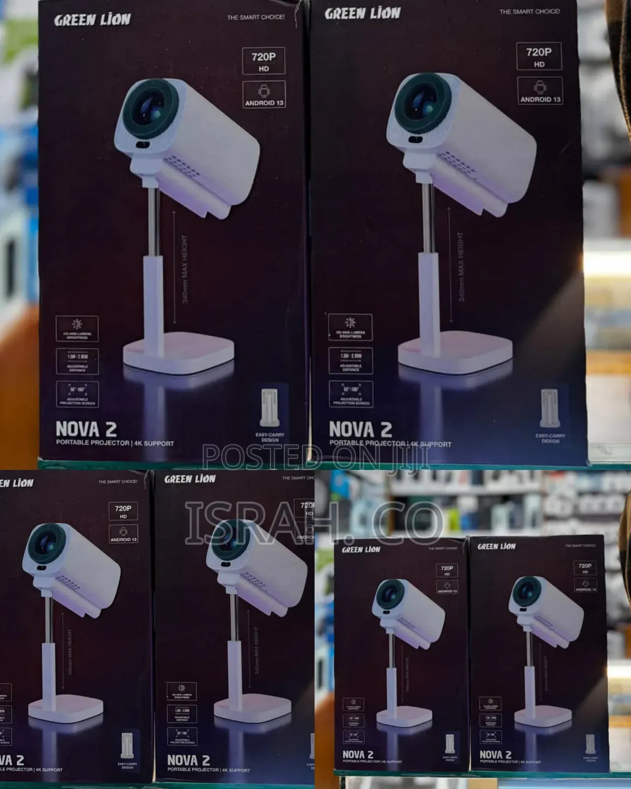 Green Lion Nova 2 Portable Projector With Support