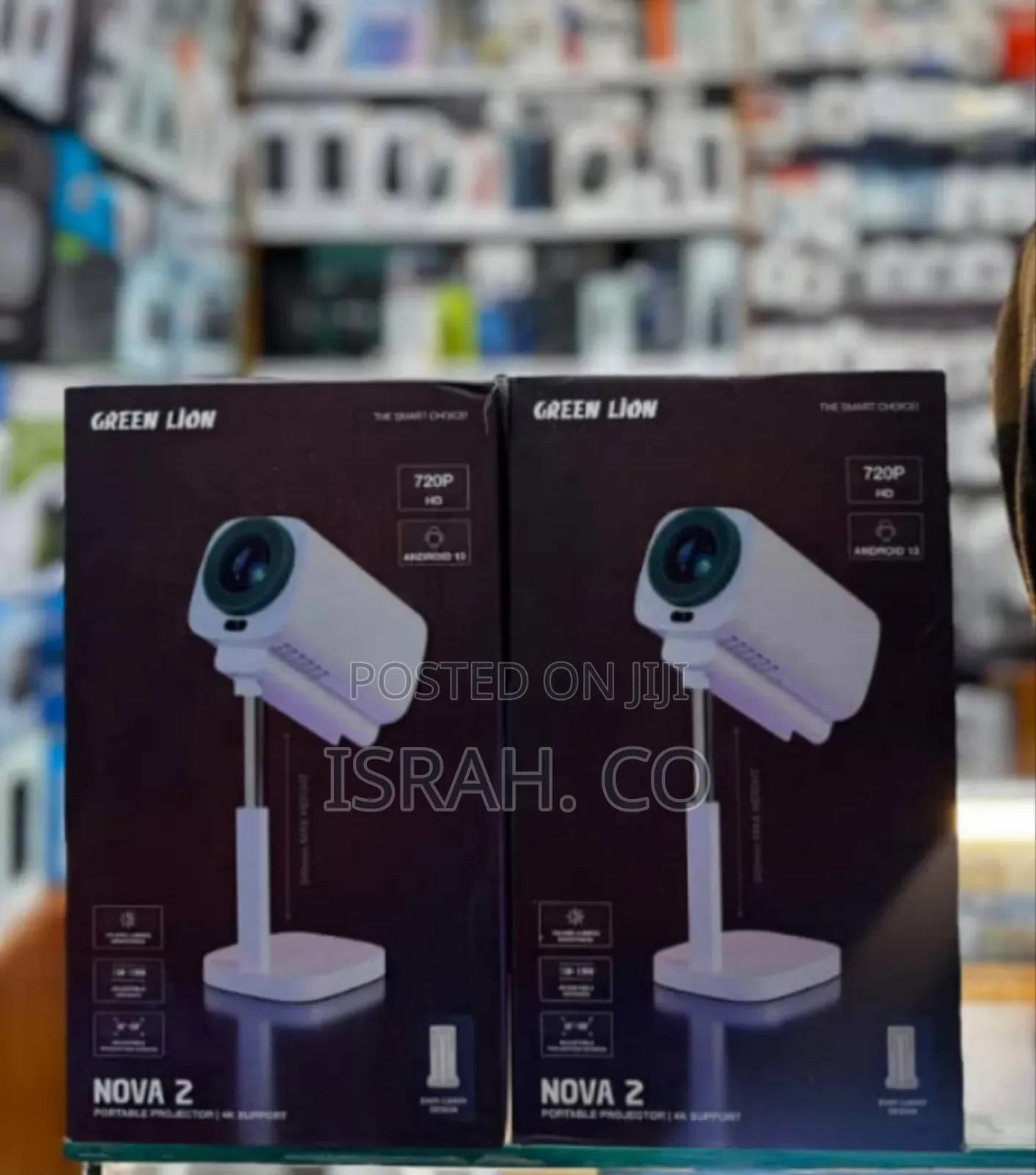 Green Lion Nova 2 Portable Projector With Support