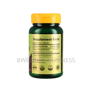 Fenugreek Dietary Supplement Containing 100 Vegetarian Capsules