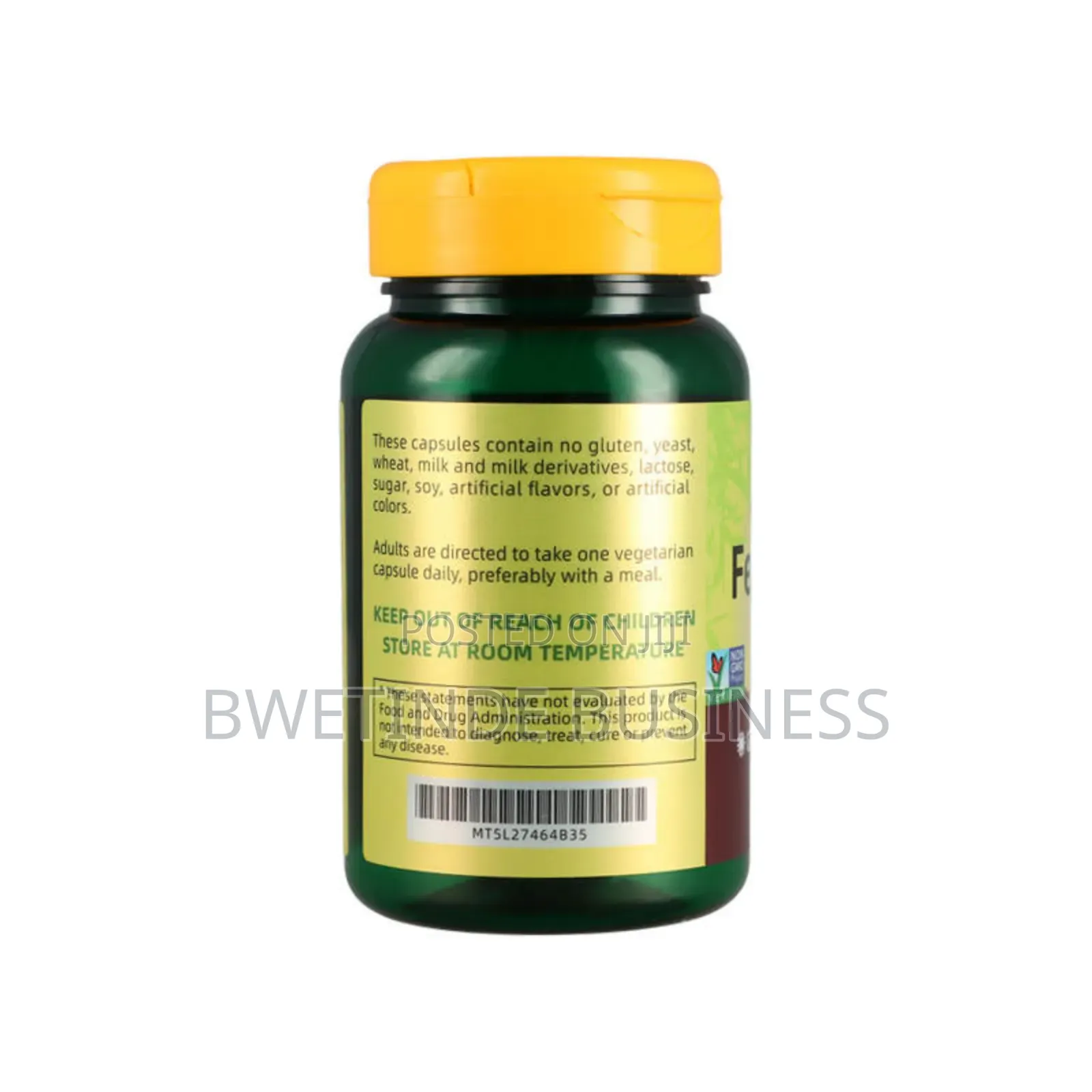 Fenugreek Dietary Supplement Containing 100 Vegetarian Capsules