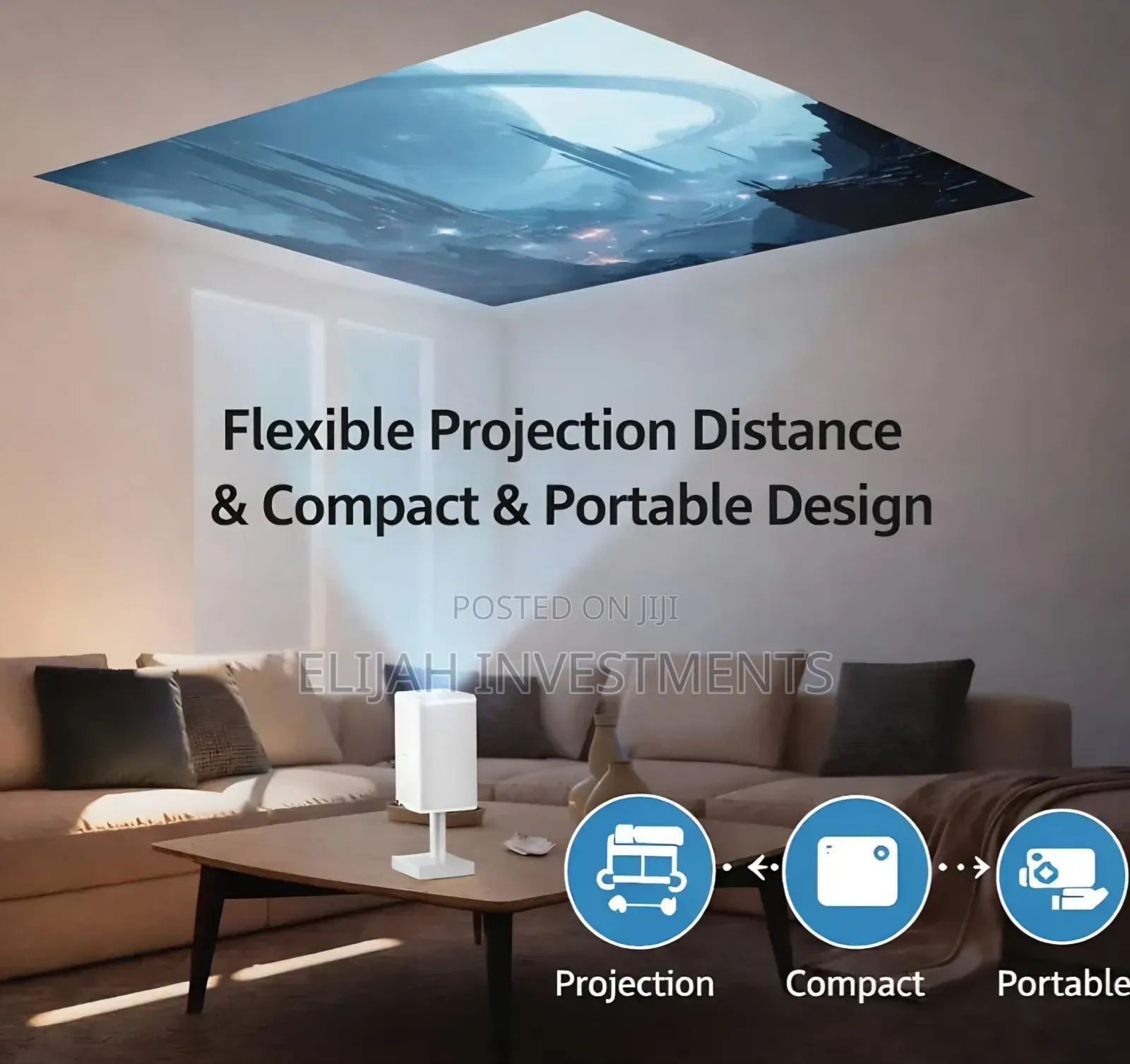 Green Lion Galaxy Portable Projector, Projector With Speaker