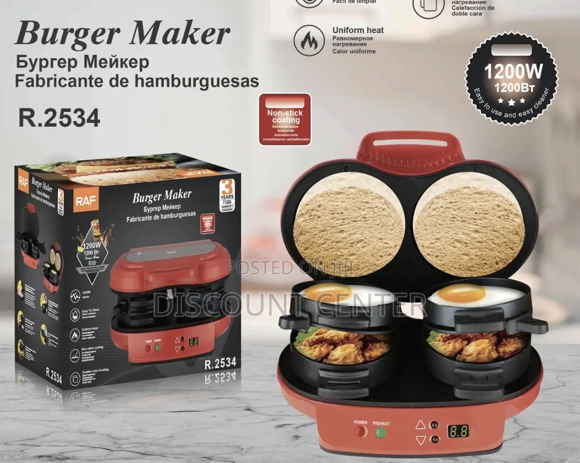 Double Burger Maker Electric
