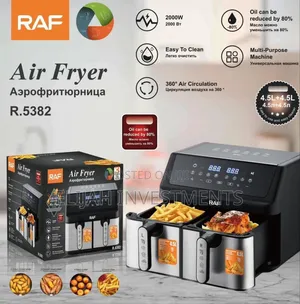 Raf 9l Double Basket Digital Air Fryer (Model R.5382).