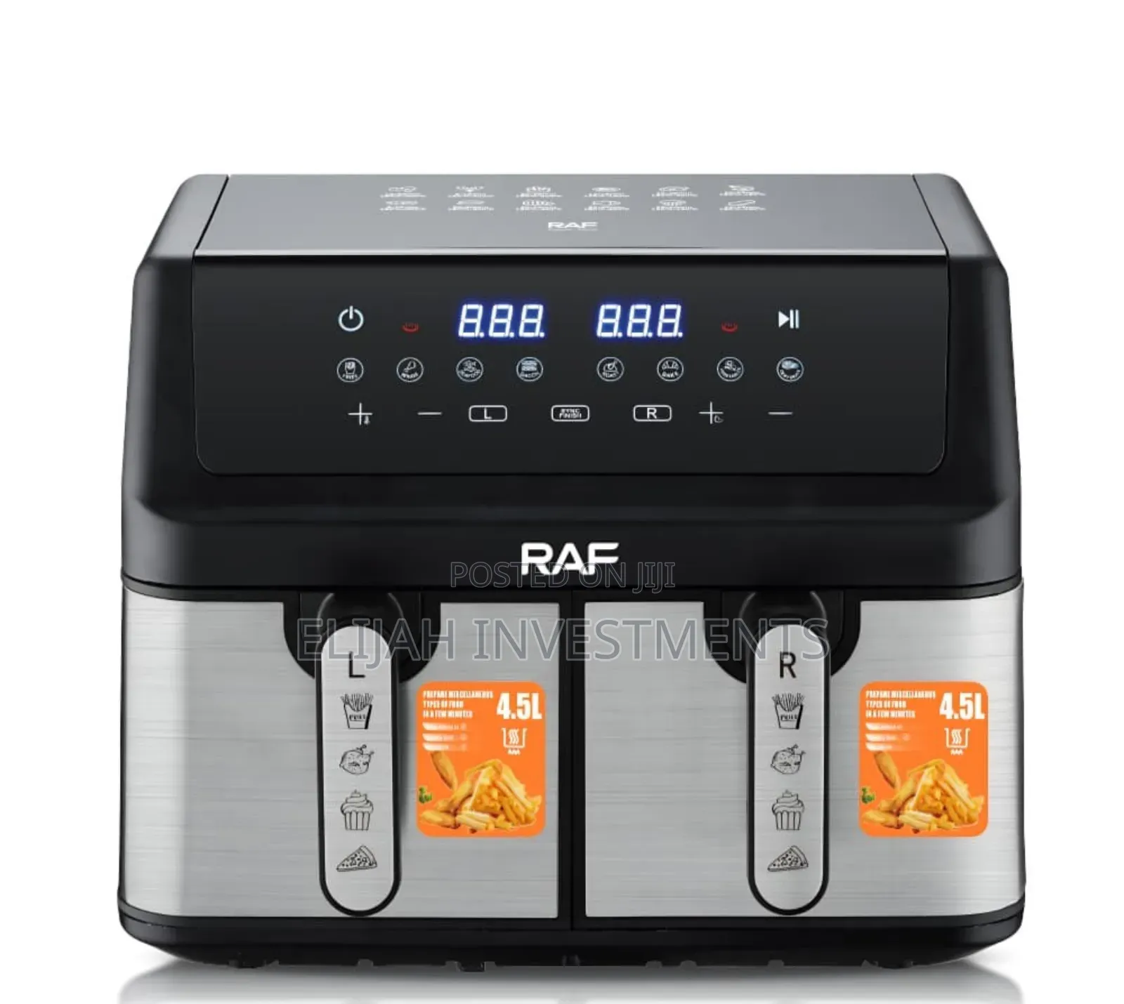 Raf 9l Double Basket Digital Air Fryer (Model R.5382).