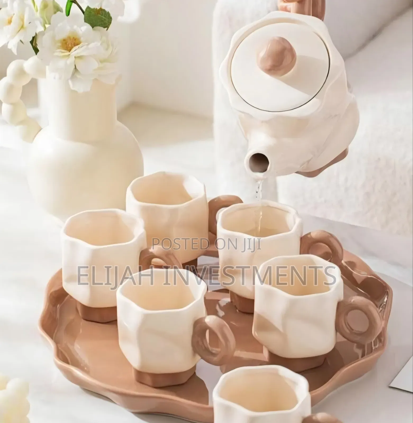 8pcs Modern Tea Coffee Ceramic Set