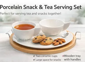 Porcelain Snack and Tea Serving Set
