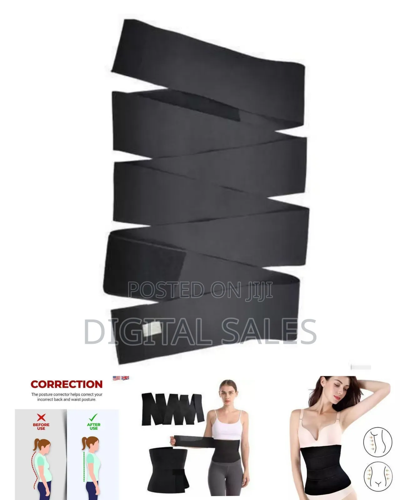 Versatile Compression Waist Wrap and Snatch Bandage