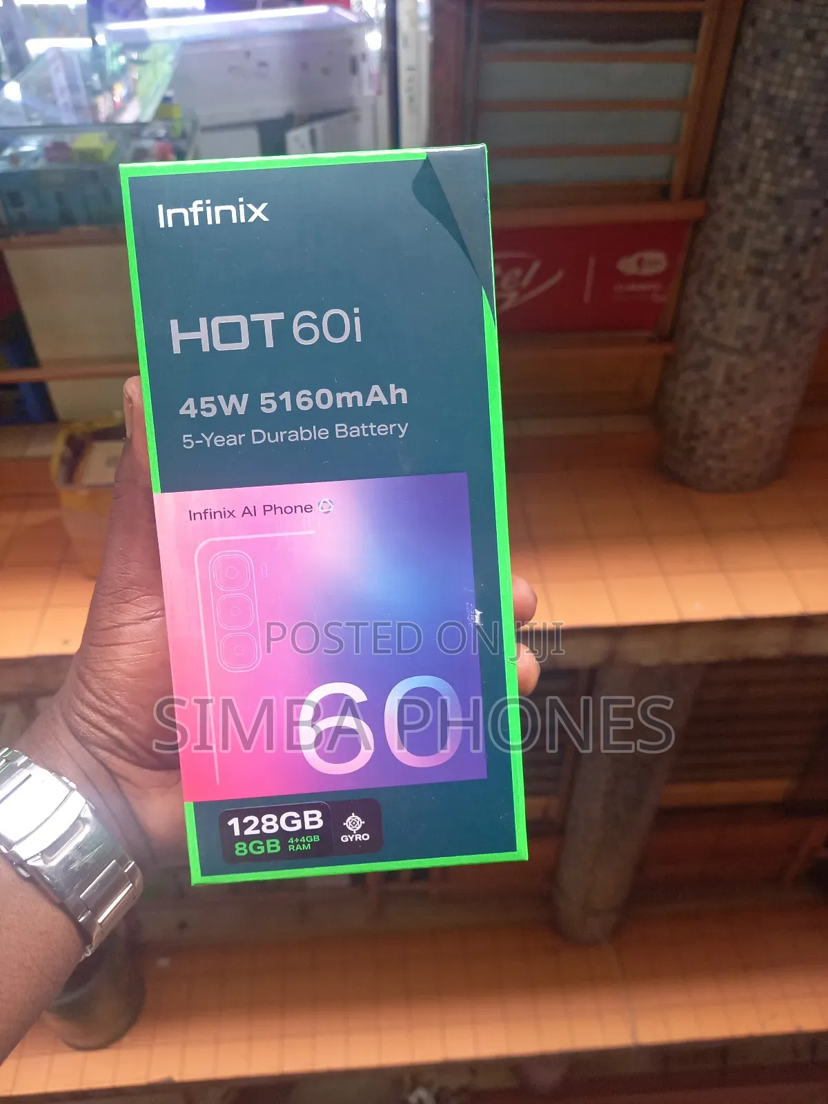 New Infinix Hot 60i 128 GB Rose Gold