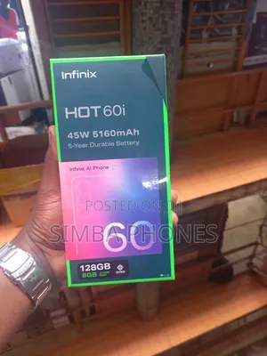New Infinix Hot 60i 128 GB Rose Gold