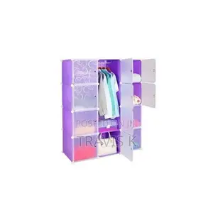 3 Colour Plastic Wardrobe