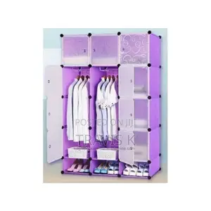 3 Colour Plastic Wardrobe