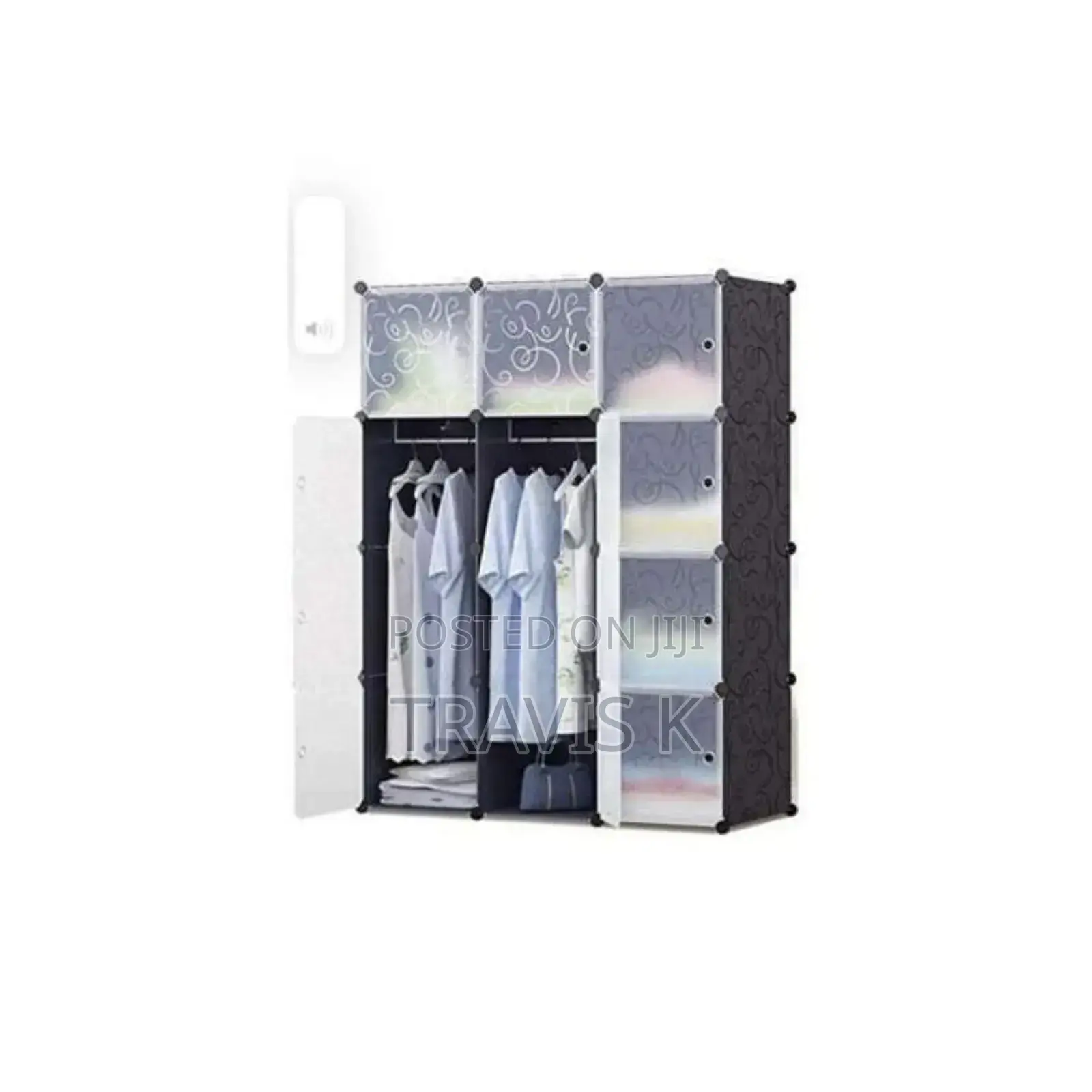 3 Colour Plastic Wardrobe