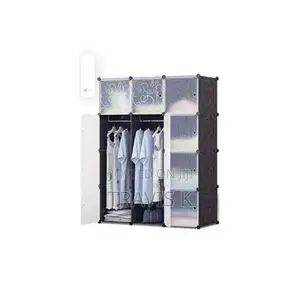 3 Colour Plastic Wardrobe
