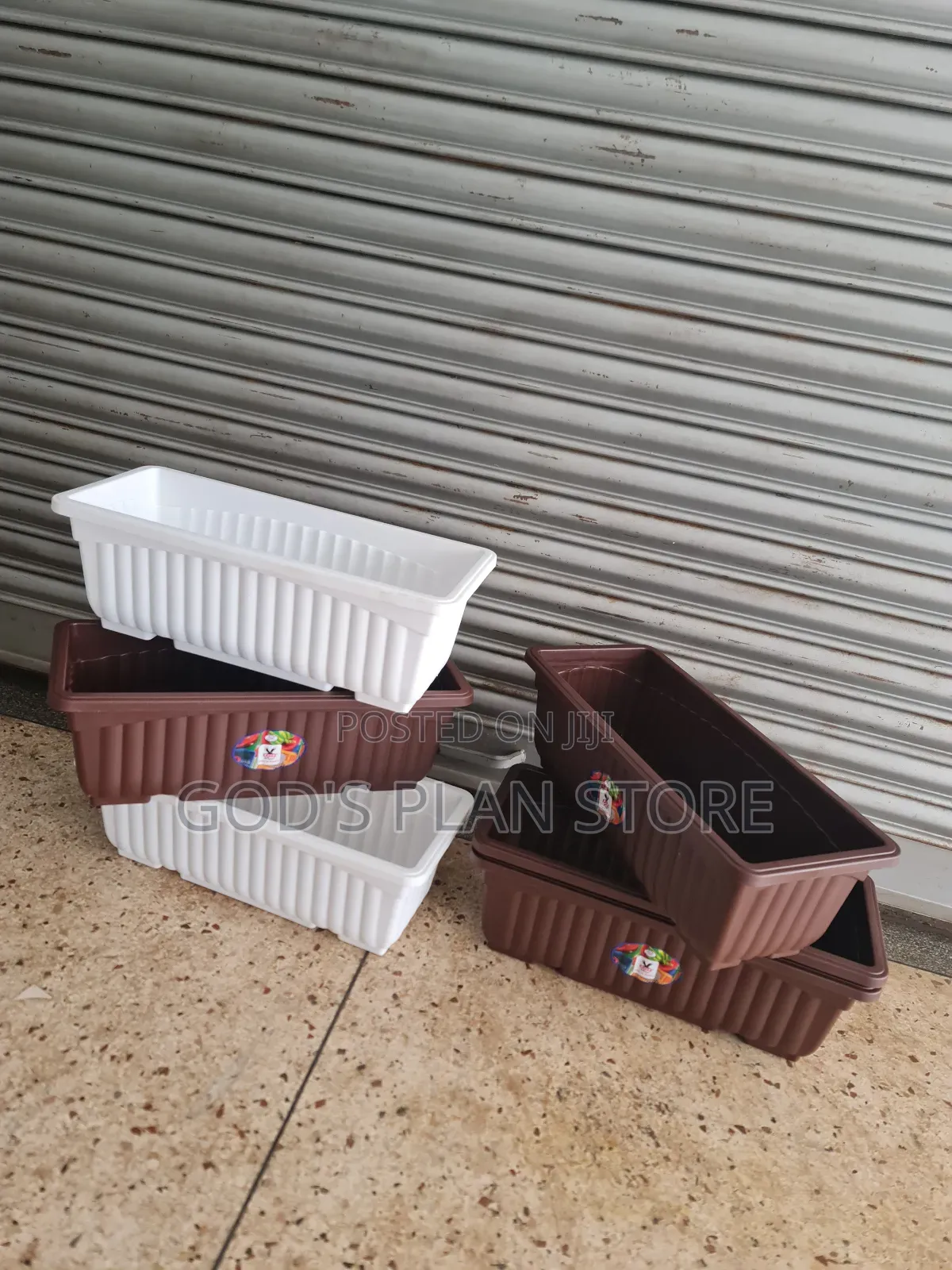 Stacked Rectangular Plastic Flower Pots Plastic Flower Pots