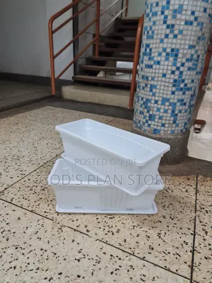 White Rectangular Plastic Flower Pots White Plastic Flower Pots
