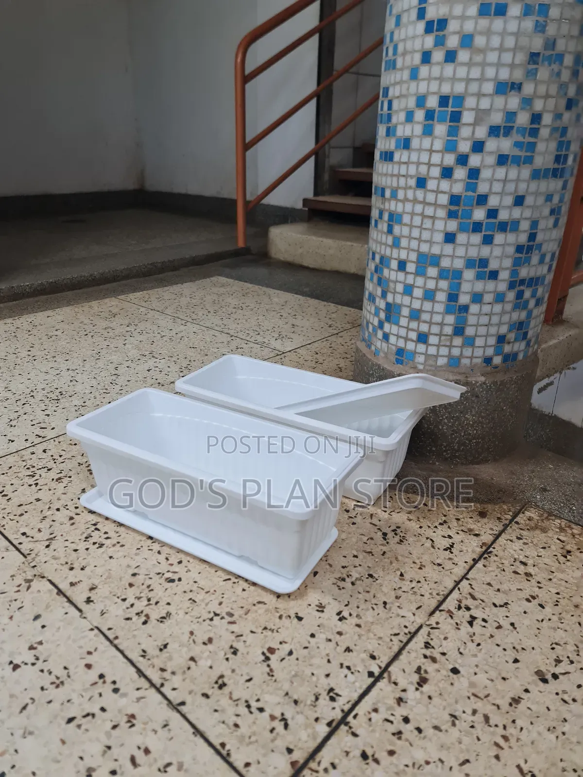White Rectangular Plastic Flower Pots White Plastic Flower Pots