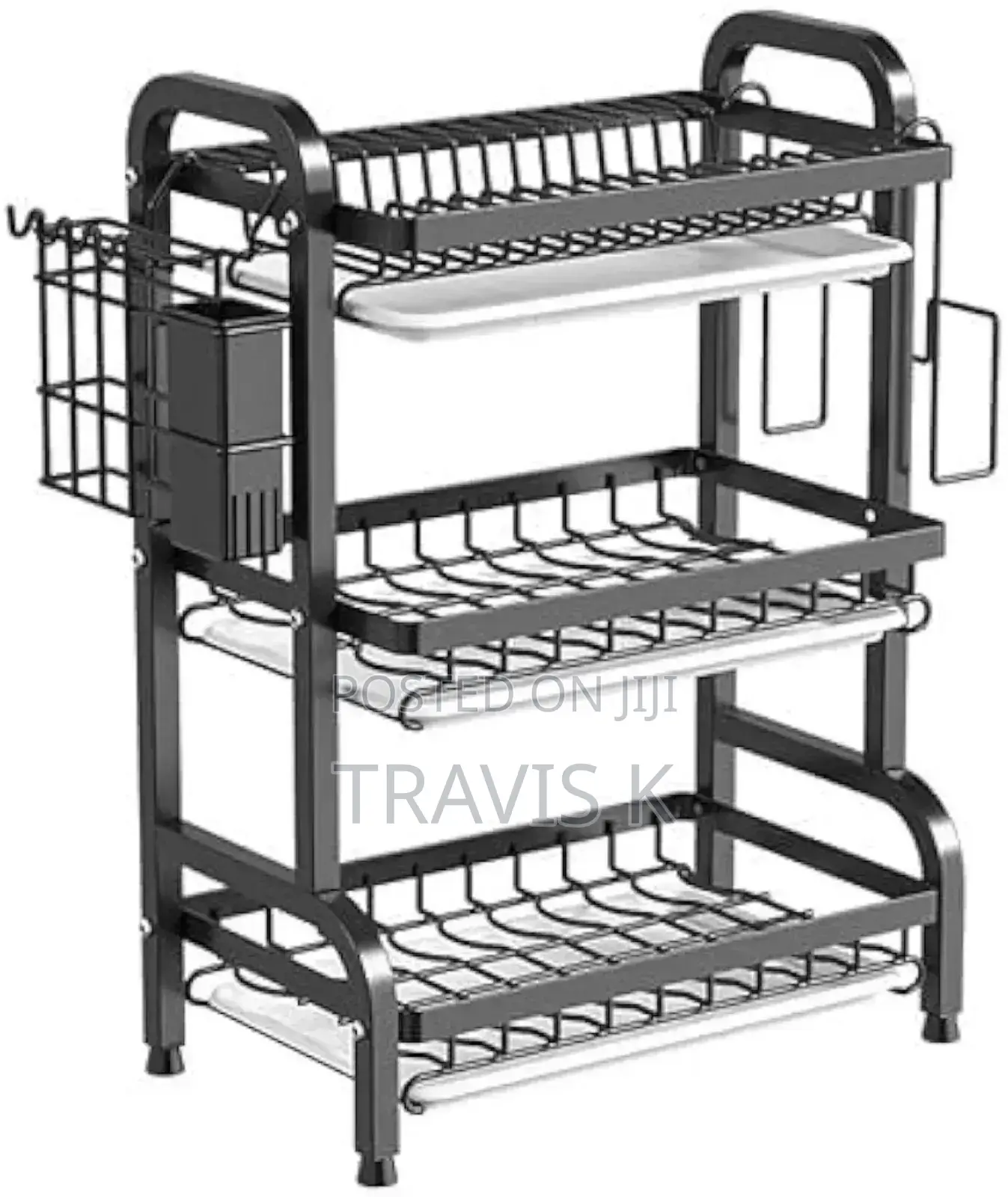 3 Tier Carbon Steel Dish Drainers Rack