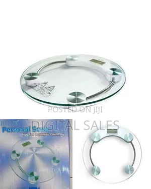 Sleek Circular Digital Bathroom Scale