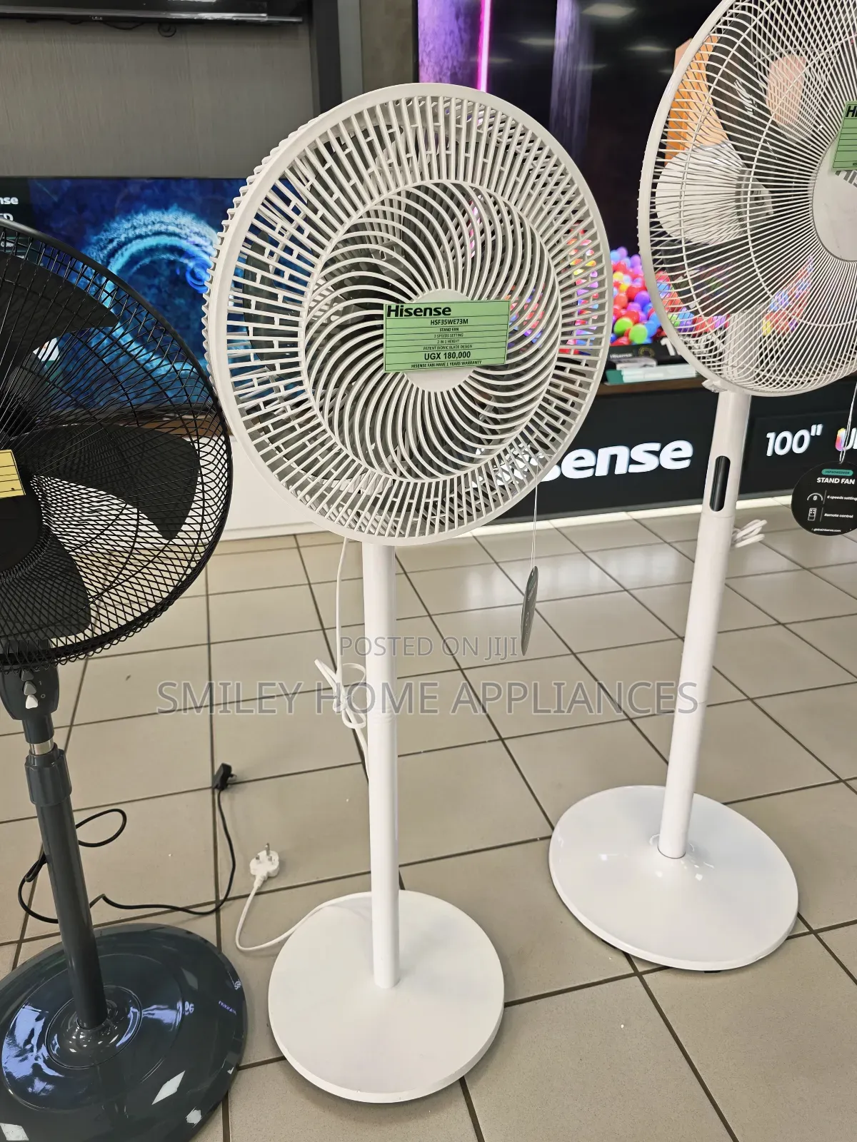White Color Hisense Stand Fan With Verified Warranty at 20% Discount