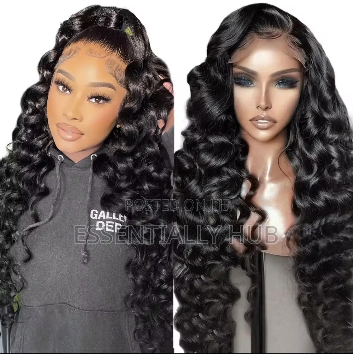 13*4 Styled Body Wig 30 Inch Black Human Hair Wig