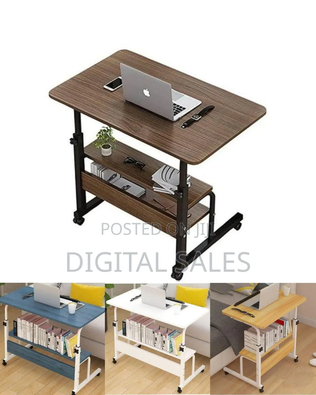 Adjustable Mobile Laptop Desk / Bedside Table