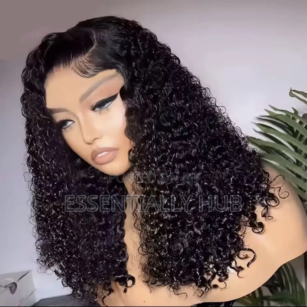 13*4 Water Wave 22 Inch Human Hair Wigs Black