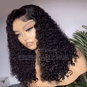 13*4 Water Wave 22 Inch Human Hair Wigs Black