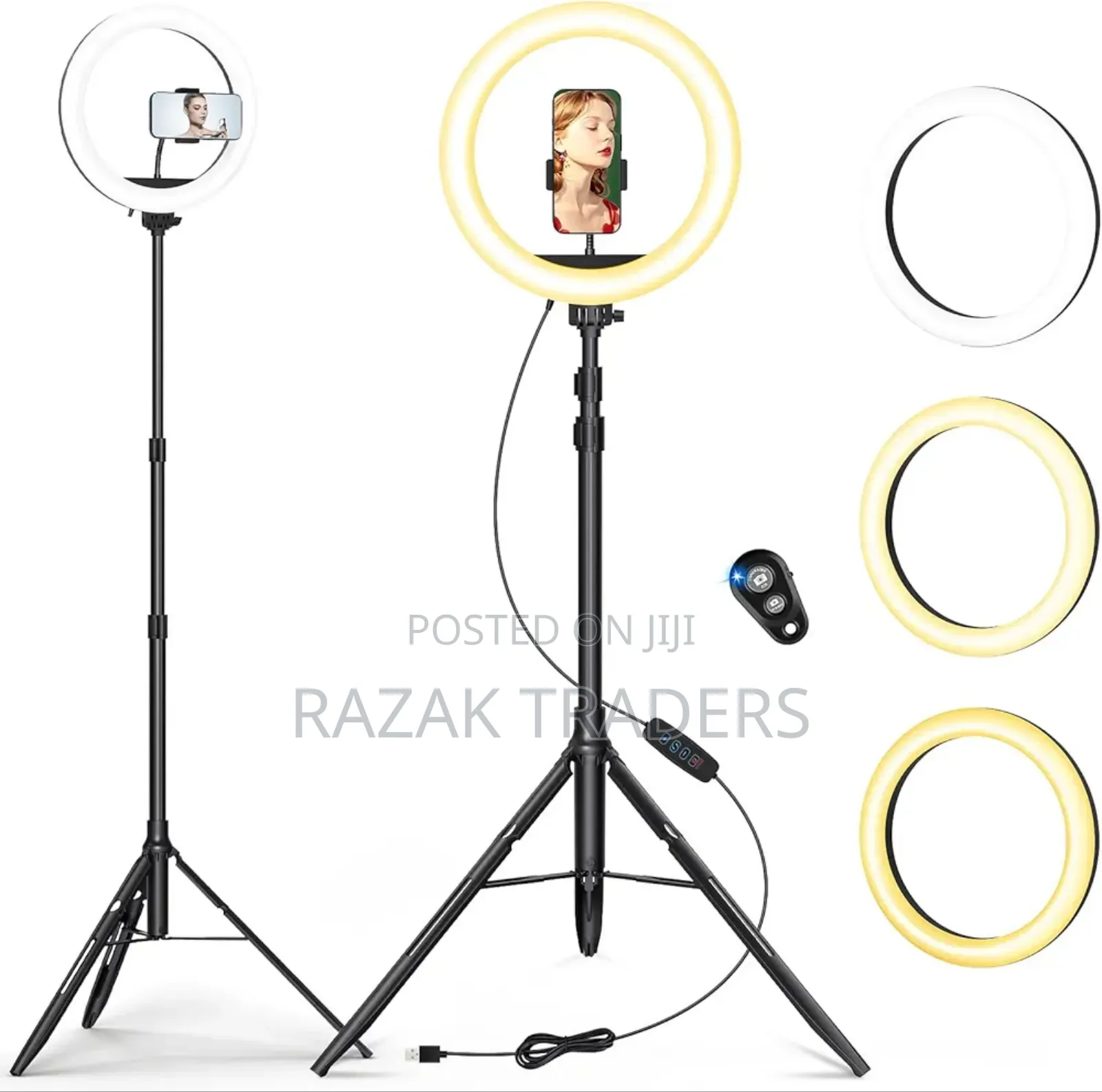10 Inch Ring Light With Tripod Stand Phone Holder, Selfie Ringlight