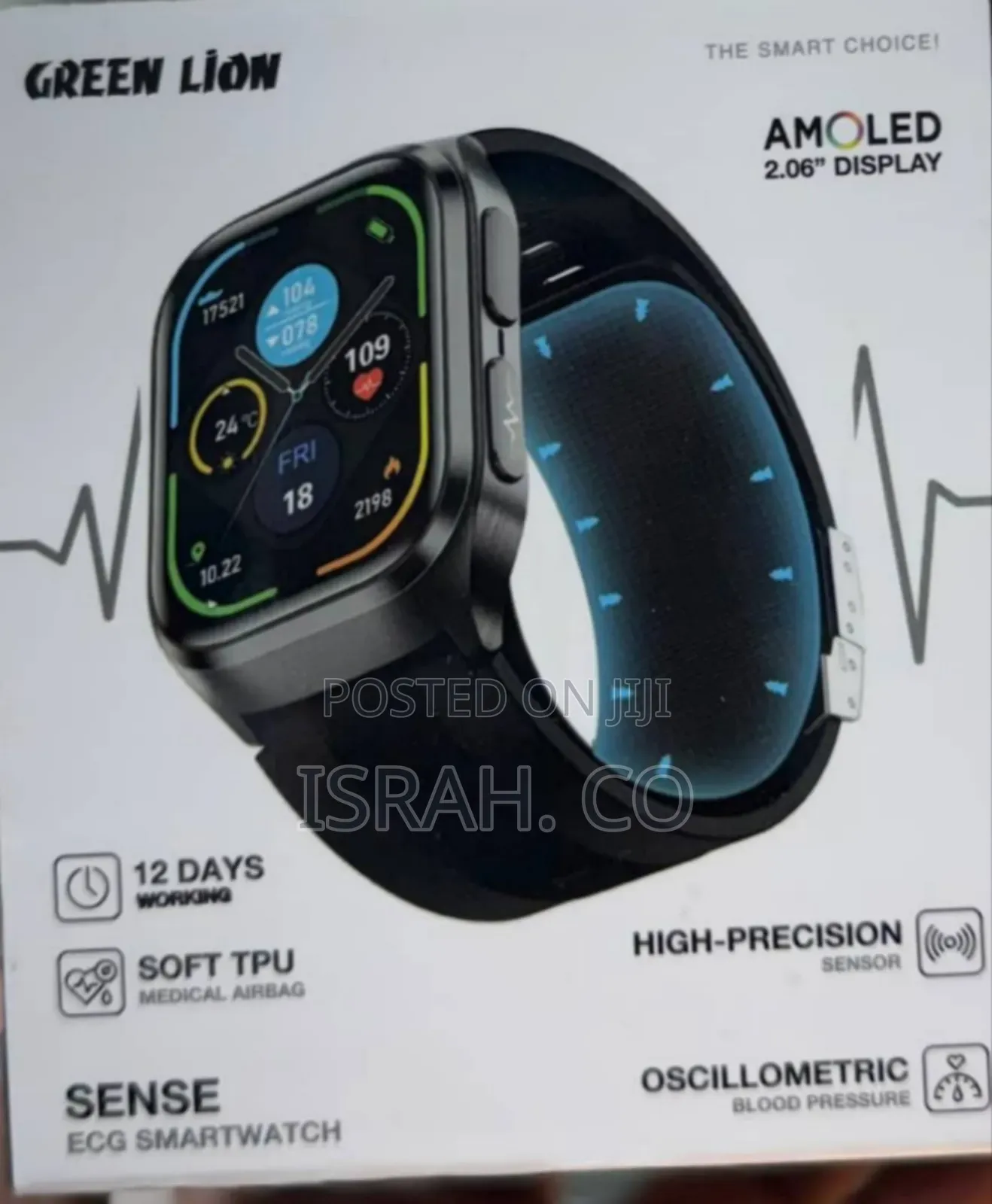 Green Lion Sense Ecg (High Precision Sensor, Oscillametric Blood
