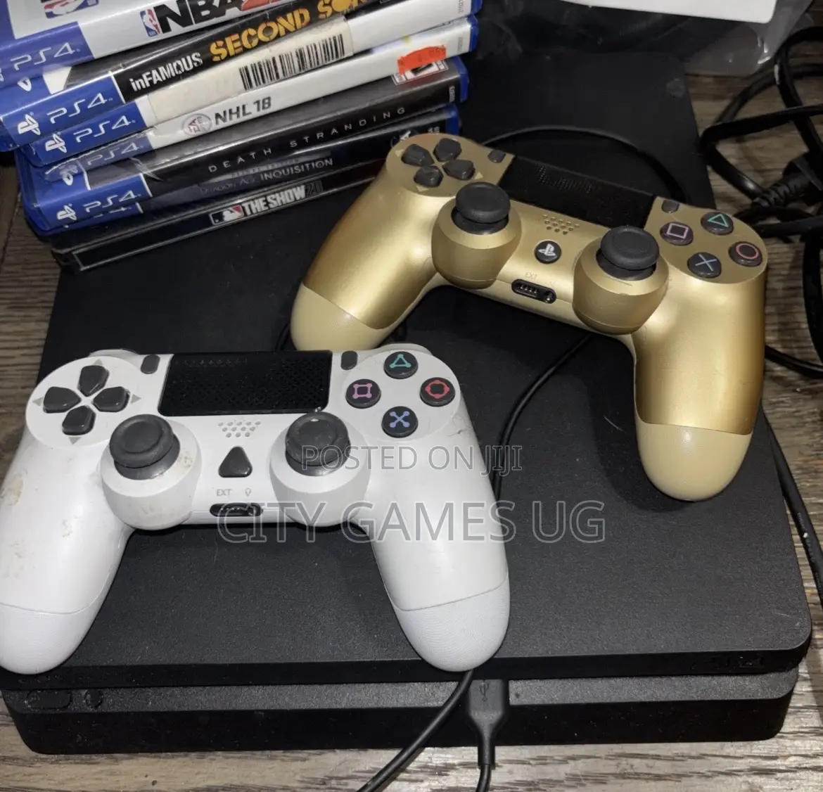 Sony Playstation 4 Slim - With 7 Games, 2 Controllers . Hdmi