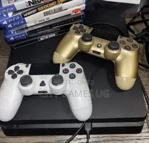 Sony Playstation 4 Slim - With 7 Games, 2 Controllers . Hdmi