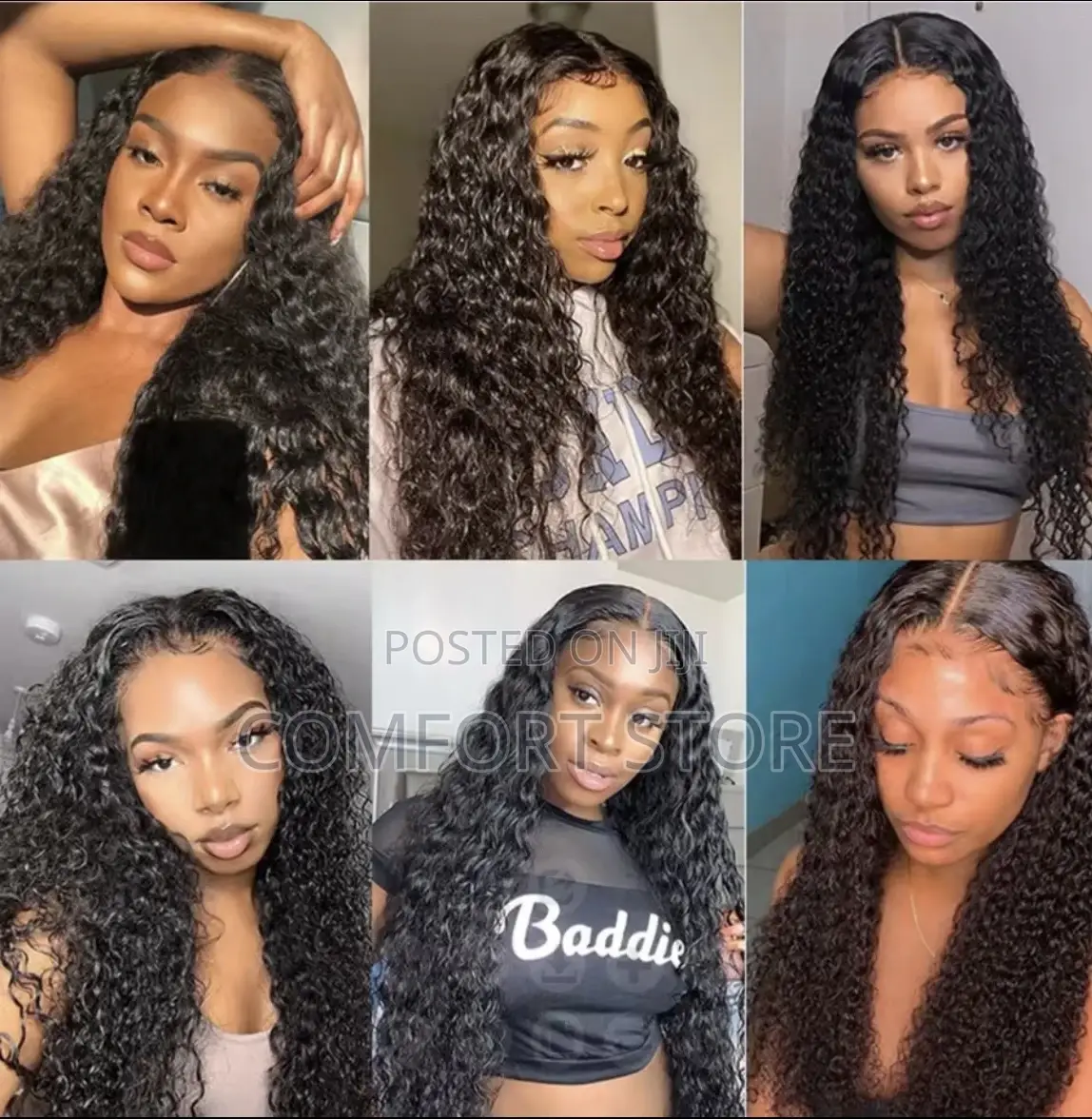 Human Hair Wig Jerry Curly Black