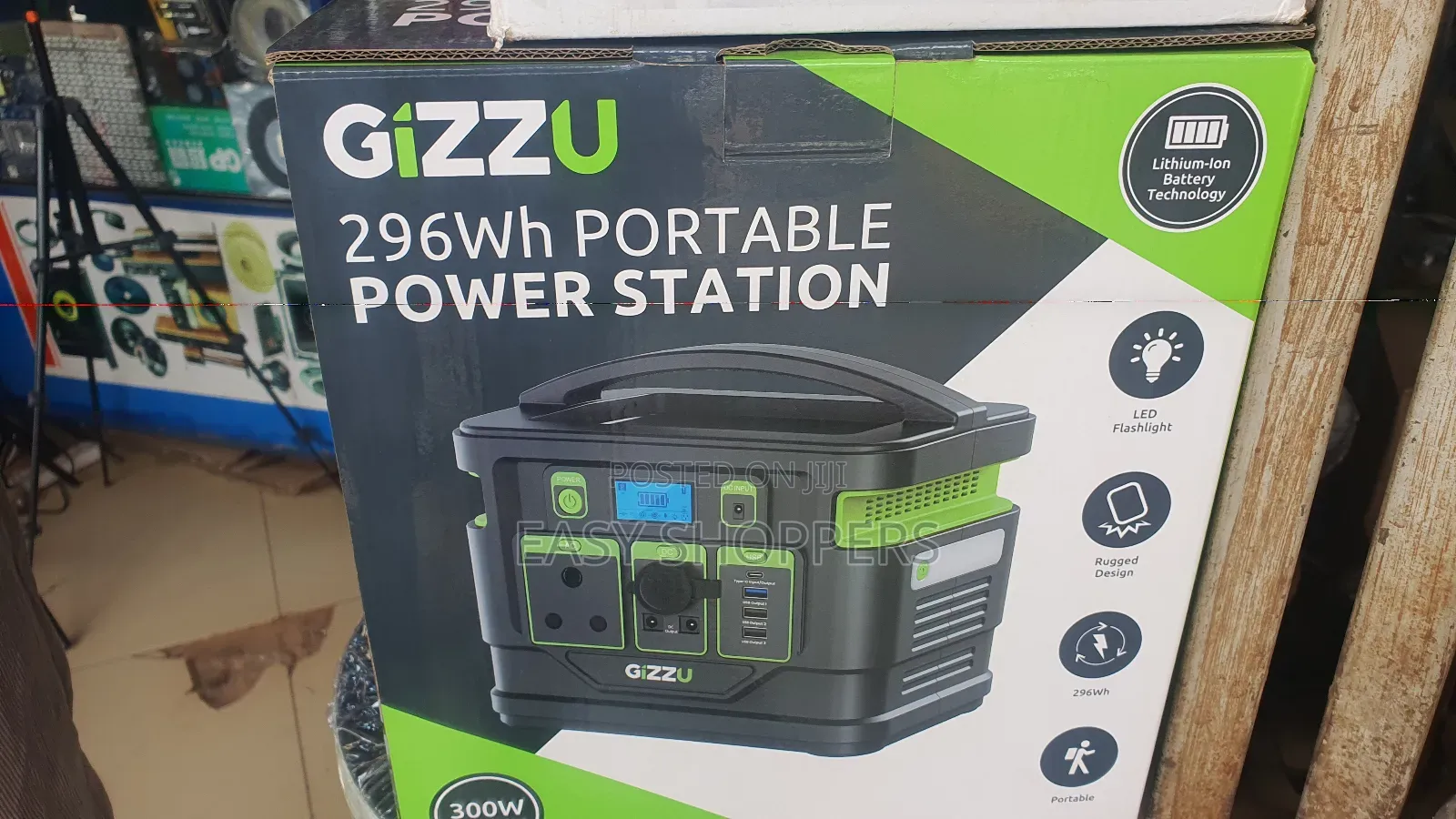 Gizzu 296wh Portable Power Station 300w 80,000 Mah