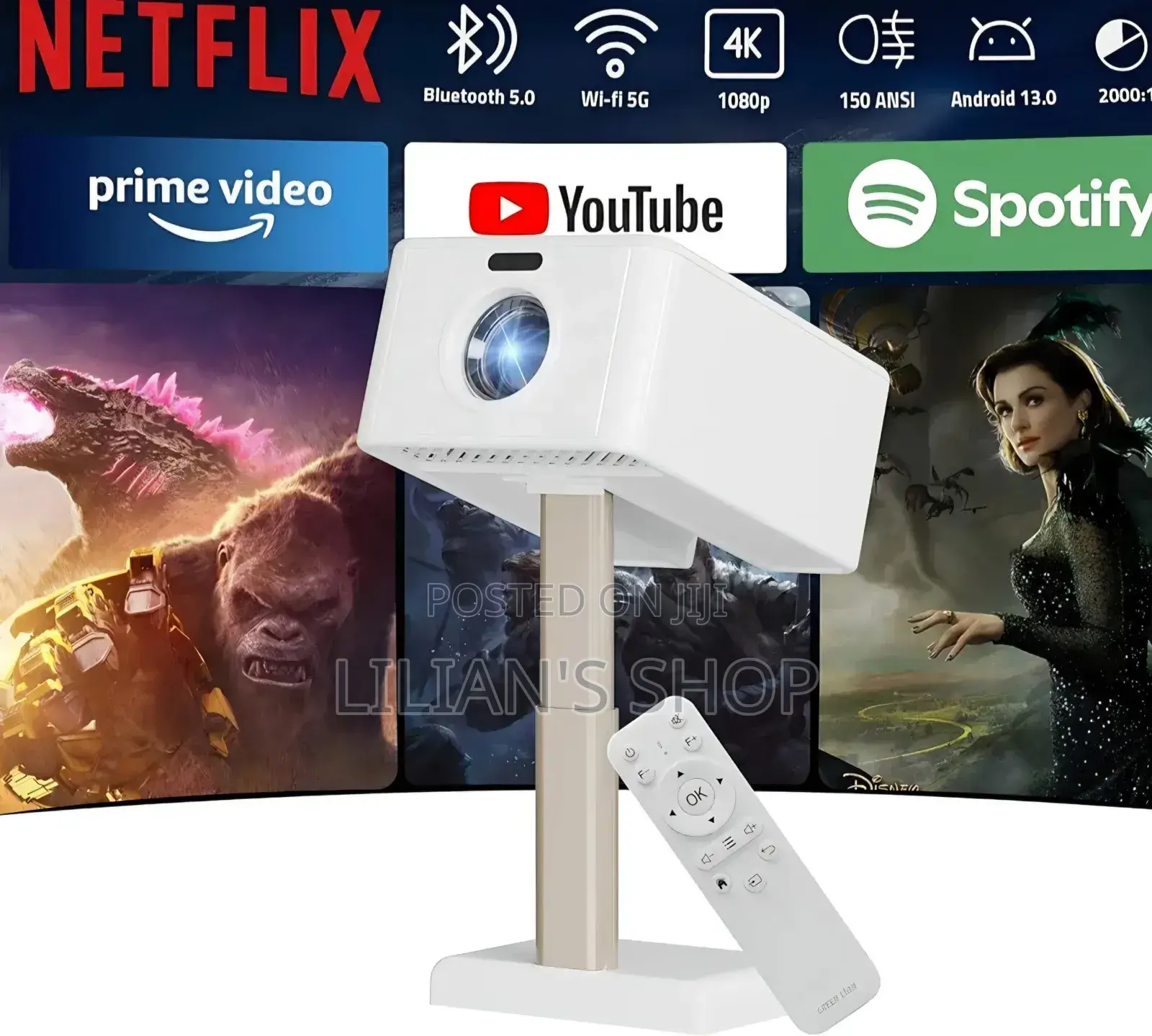 Green Lion Galaxy Portable Projector, Projector With Speaker