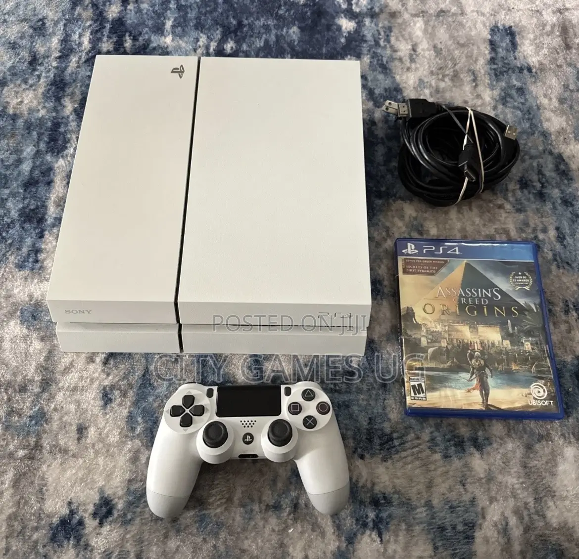 Sony Playstation 4 Ps4 White 500gb Video Game Console With Controller