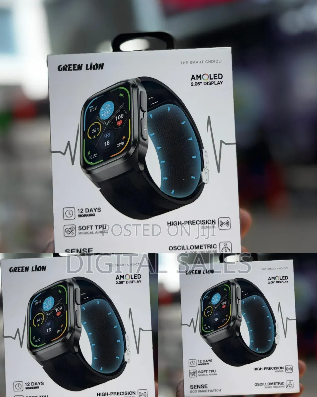 Green Lion Sense Ecg (High Precision Sensor, Oscillametric