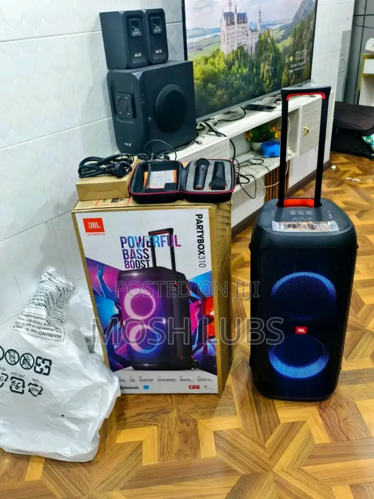 JBL Party Box 310 With Dual JBL Mics