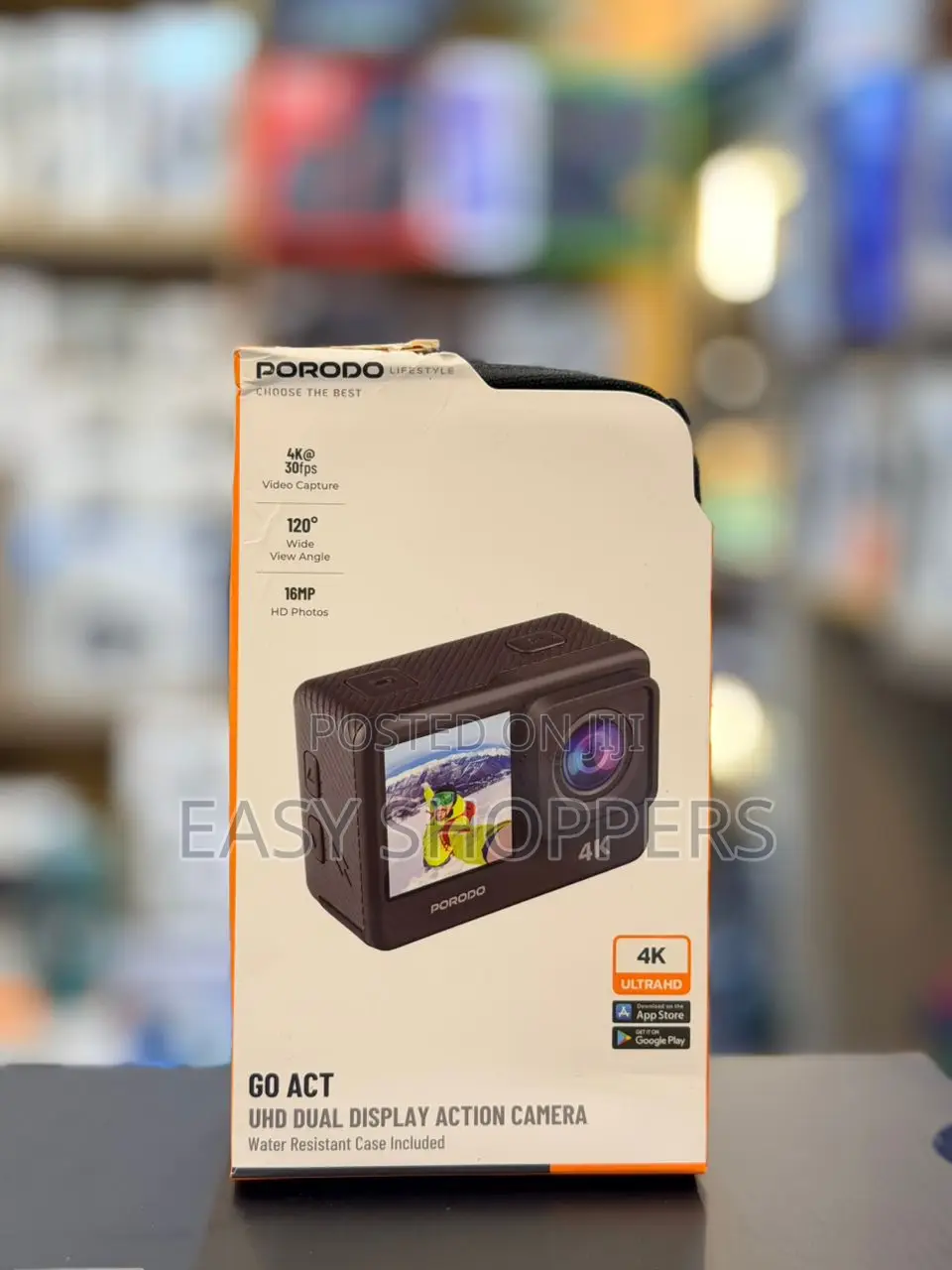 Porodo Lifestyle Uhd Dual Display Action Camera.