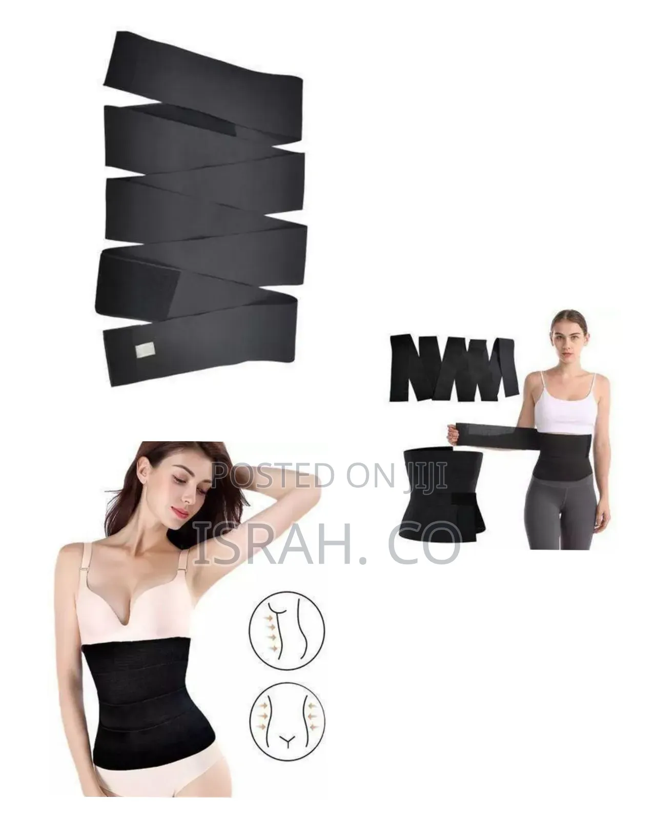 Versatile Compression Waist Wrap And Snatch Bandage - Multicolor