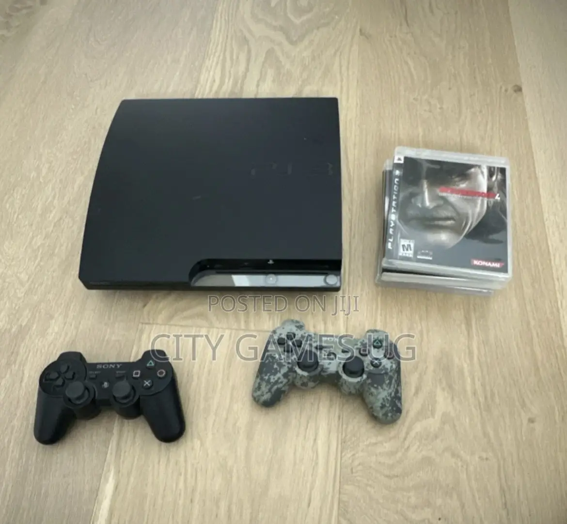Sony Playstation 3 Slim Console W/ 2 Wireless Controllers 14 Games!