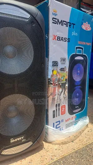 Smart Plus X Bass Rechargeable Amplified Speaker Two Microphones