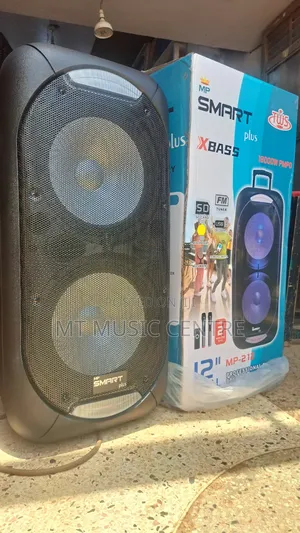 Smart Plus X Bass Rechargeable Amplified Speaker Two Microphones