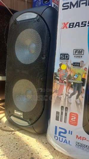 Smart Plus X Bass Rechargeable Amplified Speaker Two Microphones