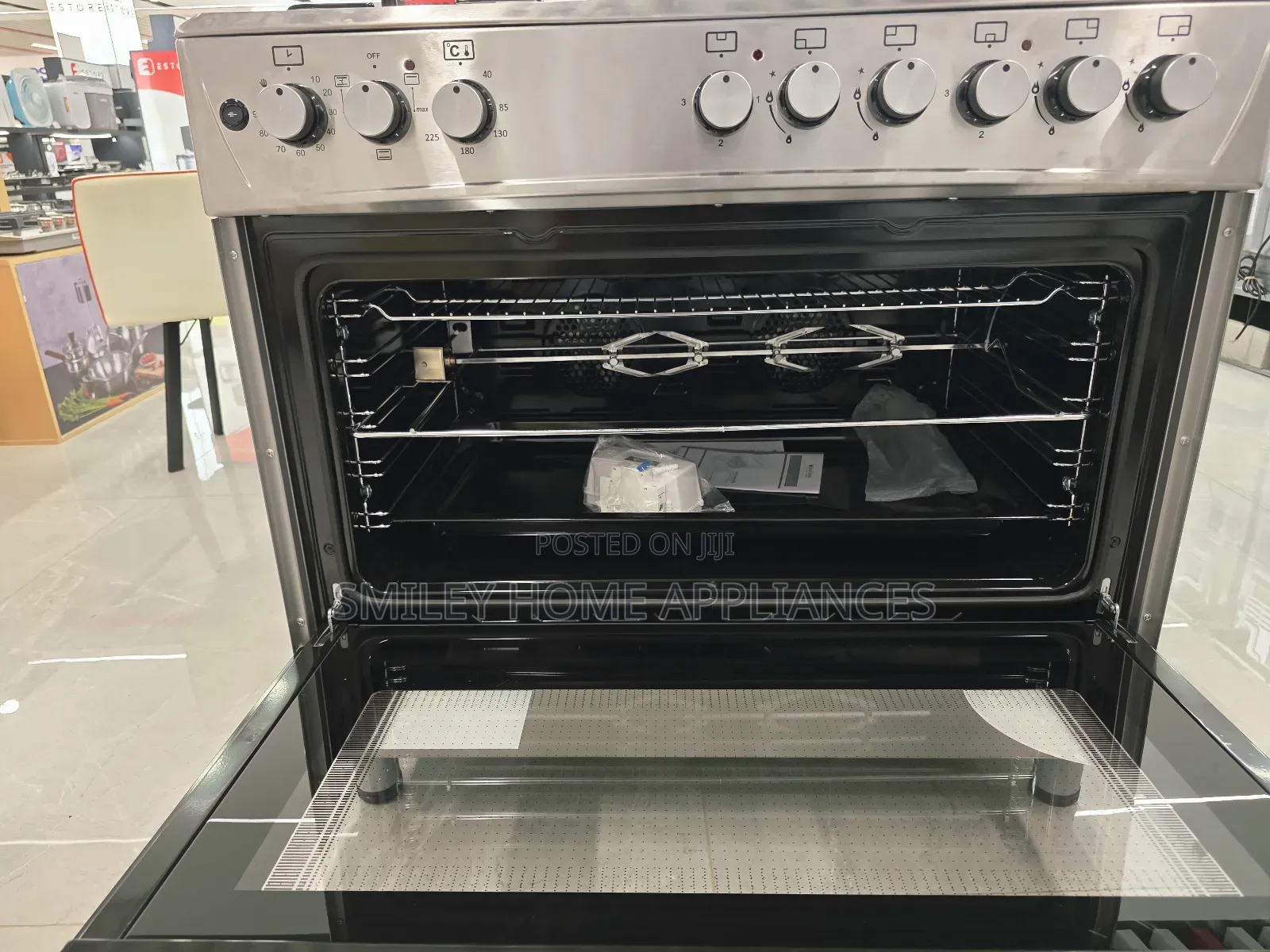 90cm by 60cm Blueflame 6 Burner Electric Cooker Oven With Rotisserie