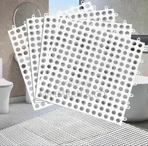 Interlocking White Floor Rubber Mat Tiles
