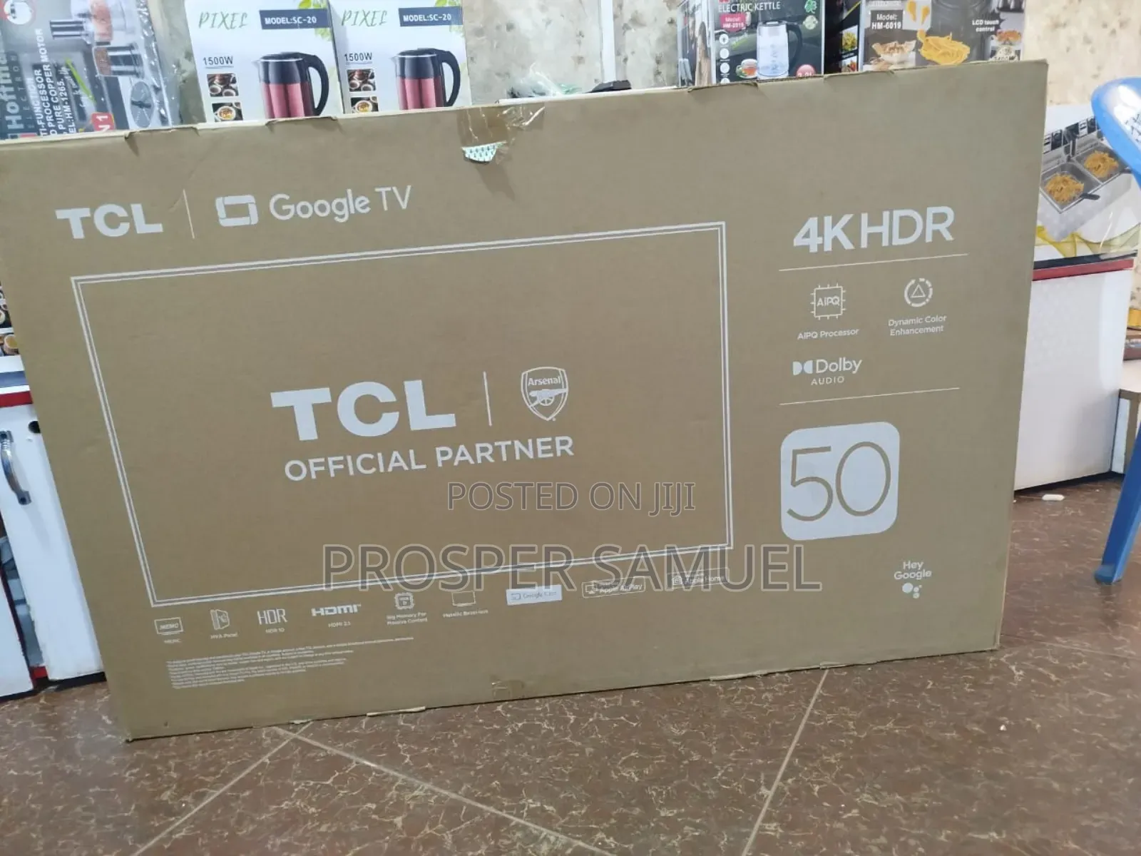 50 Inches Smart Uhd TCL Flat Screen Flameless Tv
