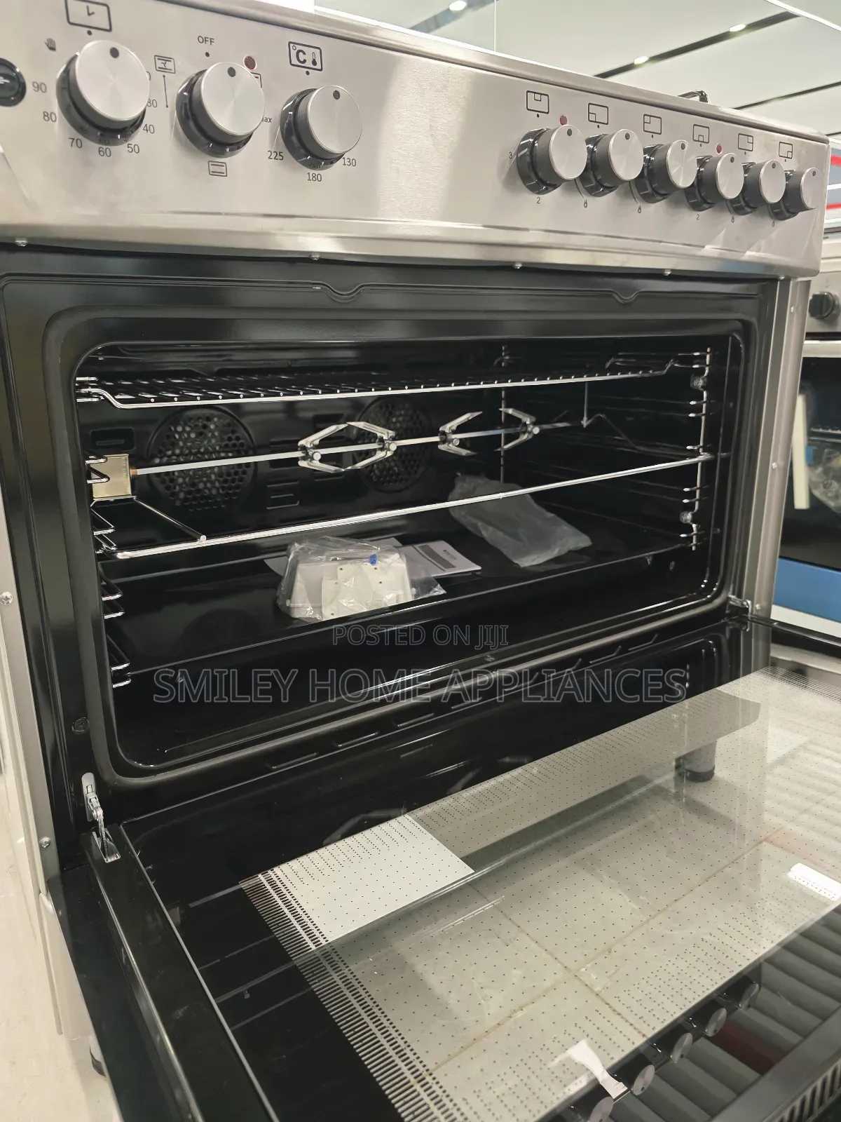 90cm by 60cm (4+2) Stainless Blueflame Auto Ignited Electric Cooker