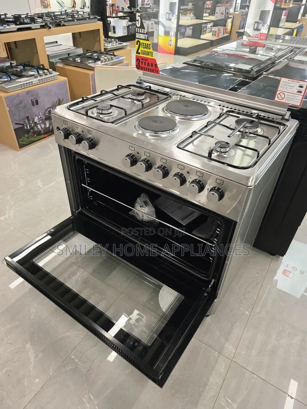 Brand New Stainless Blueflame 90cm*60cm (4+2) Electric Cooker Oven